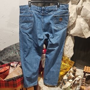 Carhartt Blue Denim Relaxed Fit Jeans 48 X 28
